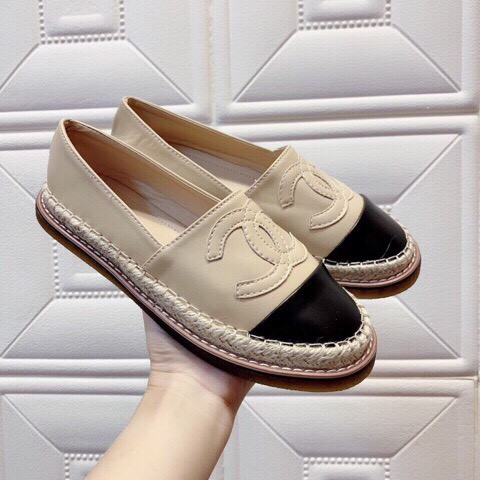 Giày Lười Nữ, Slip on da đế cói Mẫu Quốc Dân Tổ Kiến Vàng L009 | BigBuy360 - bigbuy360.vn