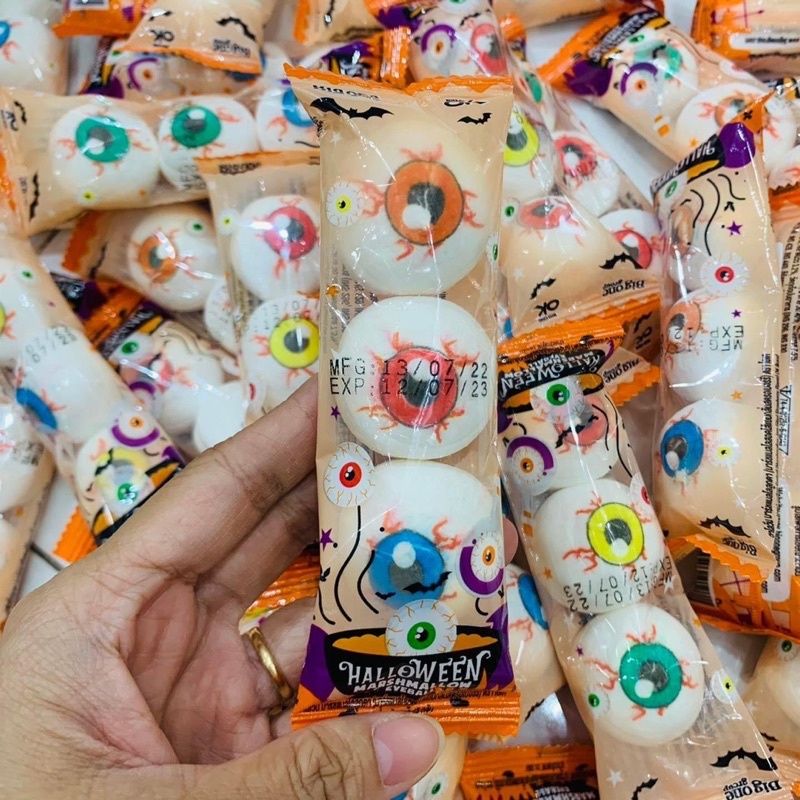 Kẹo Mashmallow con mắt Halloween Thái