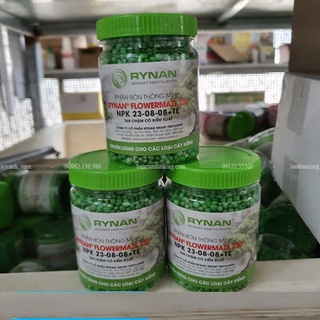 Phân tan chậm thông minh Rynan Flowermate 230 NPK 23-08-08 TE hũ 150g chuyên dùng cho các loại cây cảnh