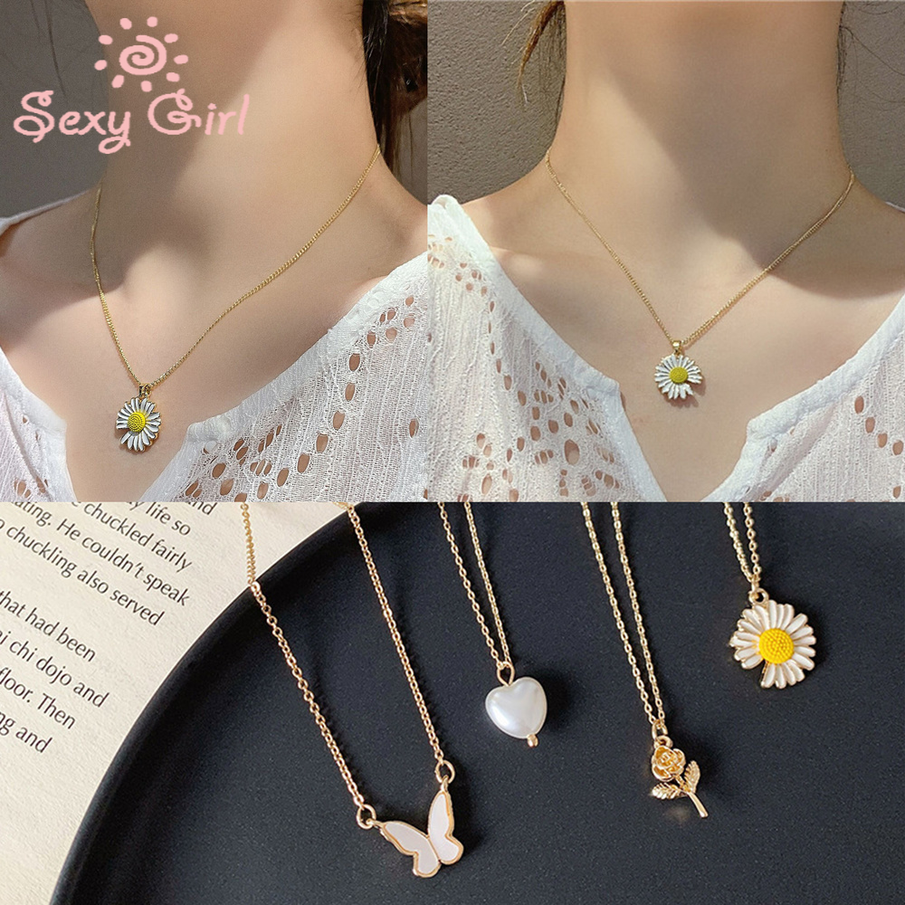 Vòng Cổ Kim Loại Kiểu Dáng Đa Dạng Tùy Chọn Phong Cách Hàn Quốc