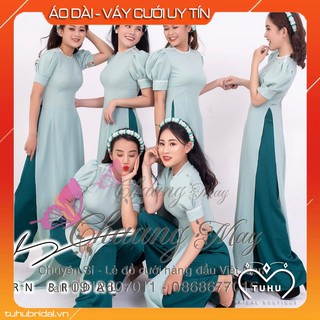 Áo dài truyền thống đồng phục trẻ trung sang trọng kèm quần