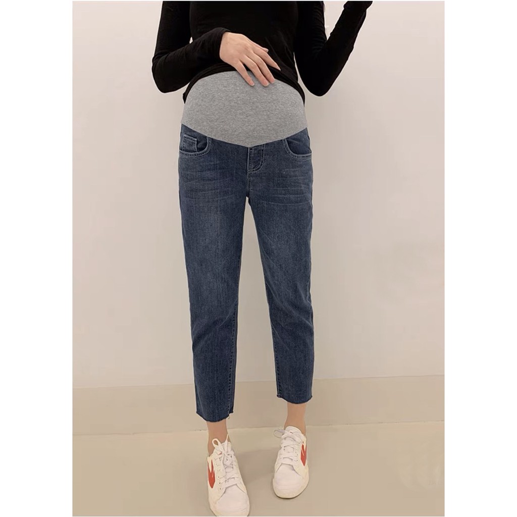 Quần jean bầu Quần baggy bầu phong cách trẻ trung năng động, jean mềm đủ size cho mẹ bầu Lilyfashion.vn
