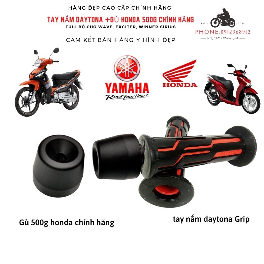 Bao Tay Daytona Grippy Kèm Gù Honda SH 500g Chính Hãng