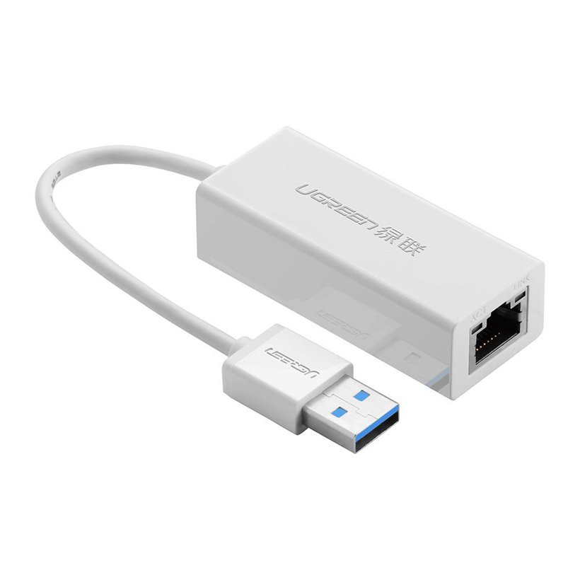 Đầu đổi USB 3.0 sang Lan Gigabit Ugreen 20255 (màu trắng)