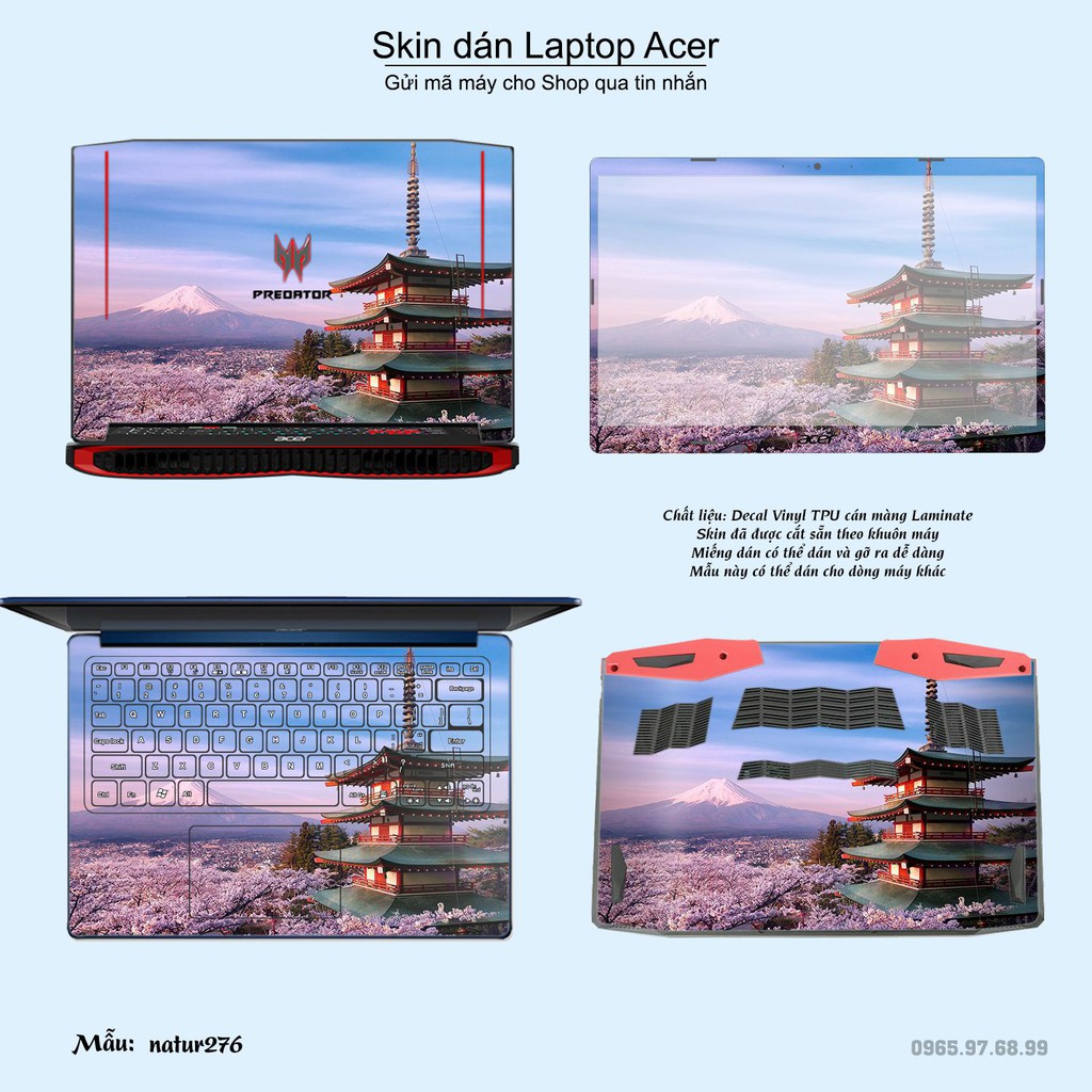 Skin dán Laptop Acer in hình thiên nhiên nhiều mẫu 10 (inbox mã máy cho Shop)