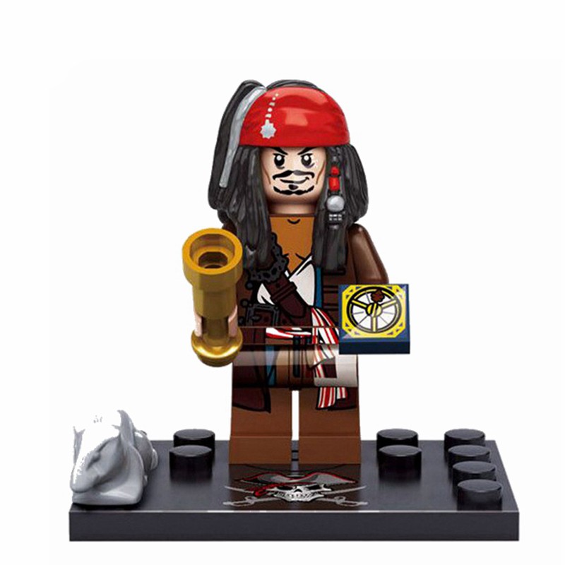 Mô hình lego mô phỏng nhân vật cướp biển Jack Sparrow/Davy Jones Elizabeth