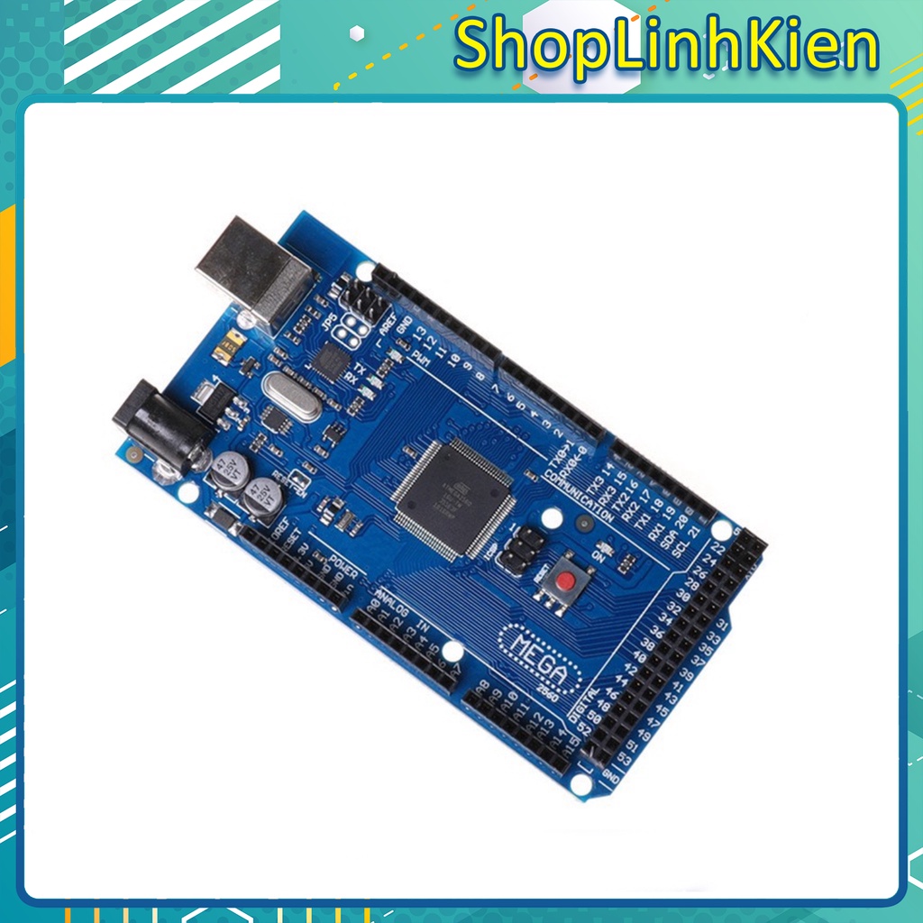 Kit học tập arduino mega2560 kèm cáp nạp bảo hành 6 tháng/ 16u2/ ch340/ kèm cáp nạp