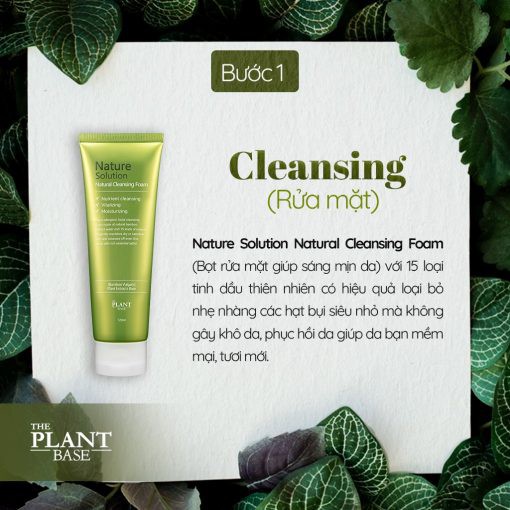 Sữa rửa mặt The Plant Base Nature Solution Natural Cleansing Foam