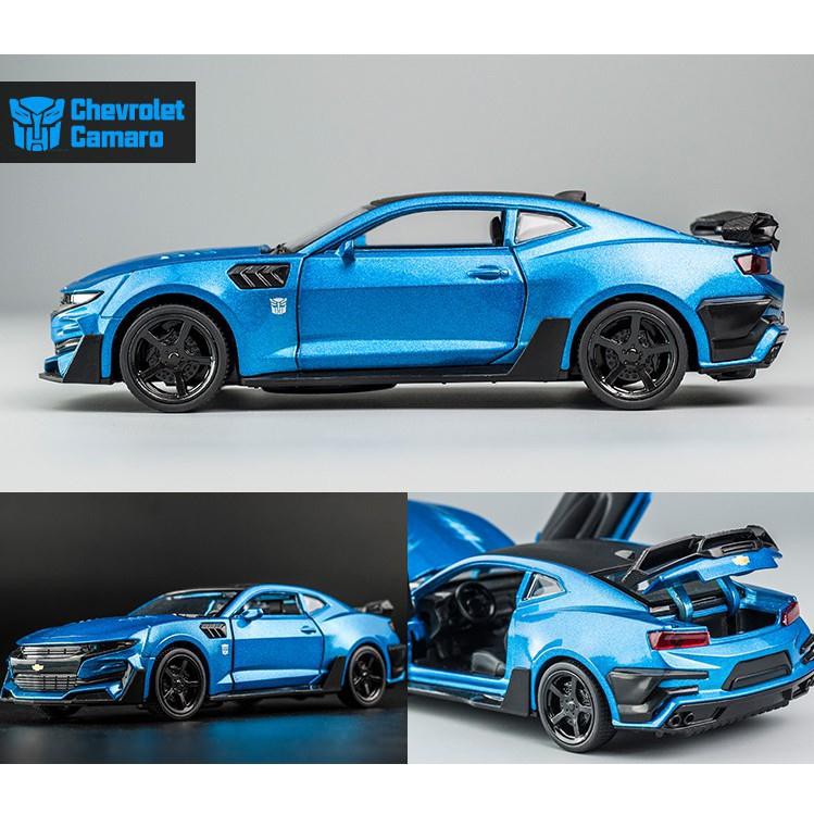 Xe ô tô mô hình đồ chơi cao cấp Chevrolet Camaro Transformer tỉ lệ 1:32 hàng Quảng Châu