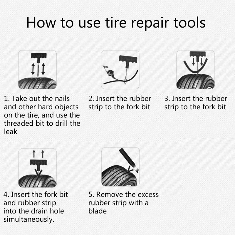 Bộ Dụng Cụ Sửa Chữa Lốp Xe Hơi Xe Máy Xe Tải Chuyên Dụng DIY