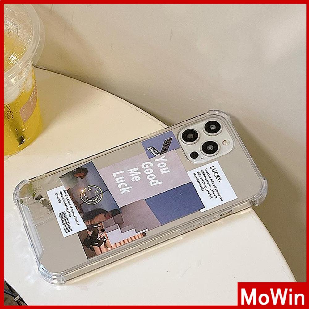 Ốp điện thoại acrylic tráng gương HD có túi khí chống sốc in hình tạp chí thích hợp cho iPhone 11 12 13 PMax 7 Plus Xr