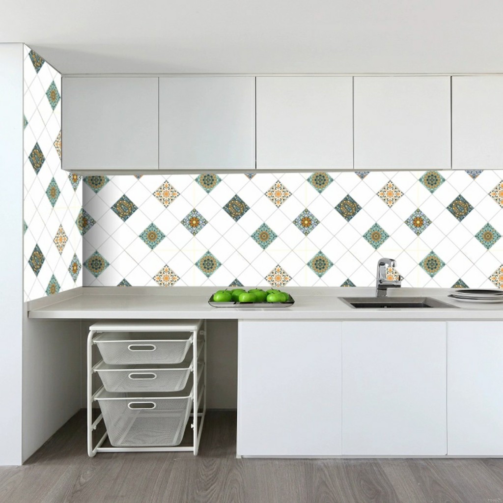 Decal dán bếp tráng nhôm bộ sưu tập mới khổ 60cm keo sẵn bóc dán