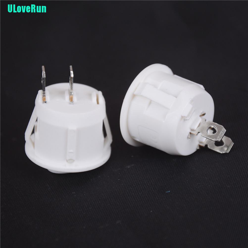 Set 5 Công Tắc Bật / Tắt Hình Tròn Mini 2 Chấu Màu Trắng 20mm