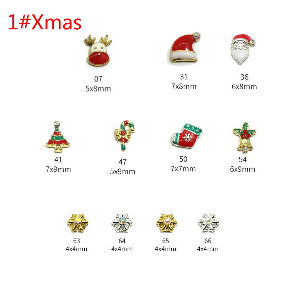 Sticker Dán Móng Họa Tiết Giáng Sinh Chủ Đề Giáng Sinh