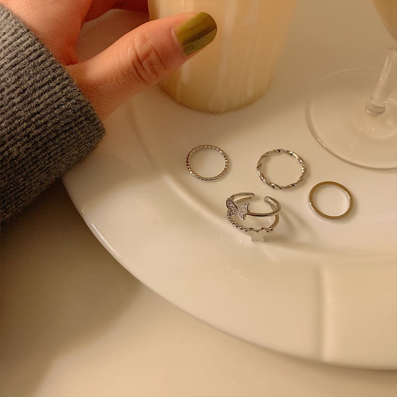 Nhẫn Đeo Tay Hình Bướm Đính Đá Thời Trang Cho Nữ