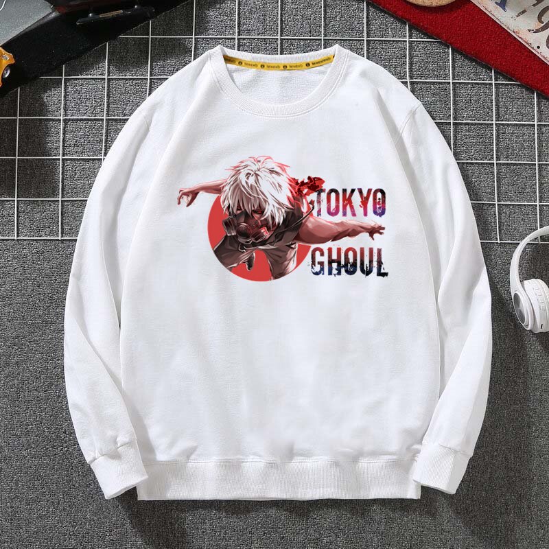 Áo Hoodie Họa Tiết Tokyo Ghoul Ken Kaneki Phong Cách Nhật Bản Cho Nam Nữ