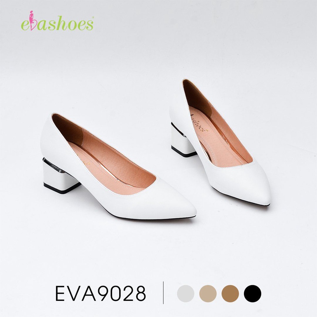 Giày cao gót công sở đế vuông 5cm Evashoes - Eva9028