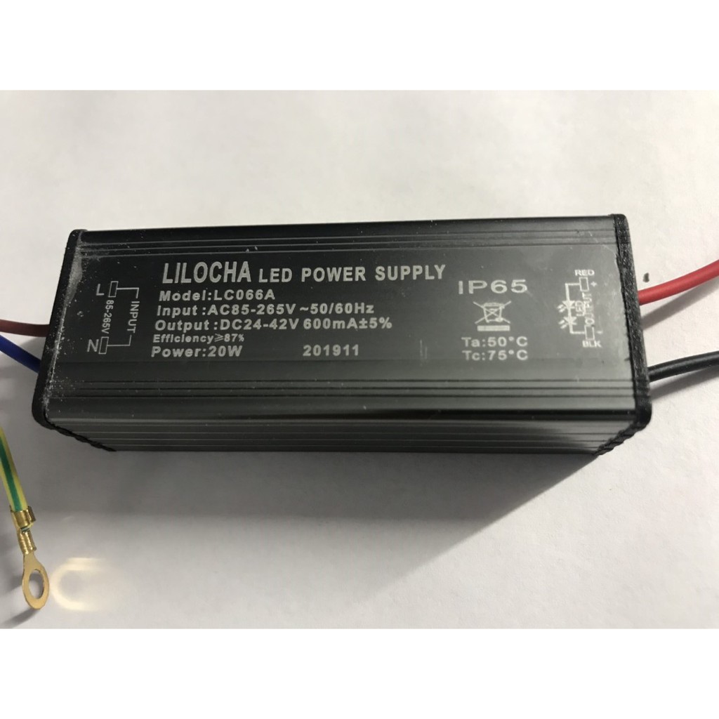 Chấn lưu, tăng phô, driver LED LILOCHA 20W cho đèn LED