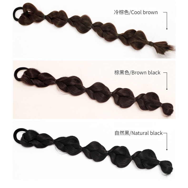 Tóc giả MISS FANCY thắt bím 2 bên 35cm độc đáo cá tính