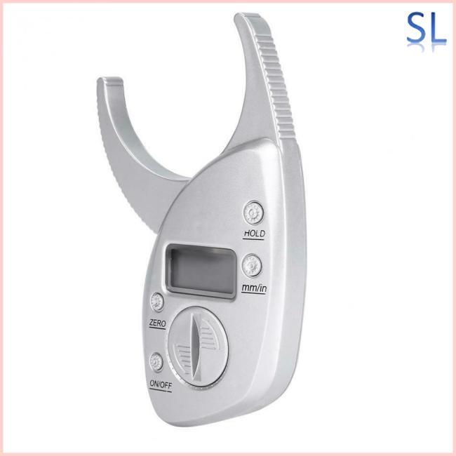 Digital LCD Body Fat Caliper Skin Fold Analyzer Measurement Thickness Test 50mm