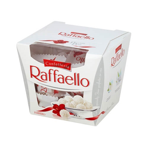 Socola dừa Raffaello Đức hộp 150g.  Date 03/2024