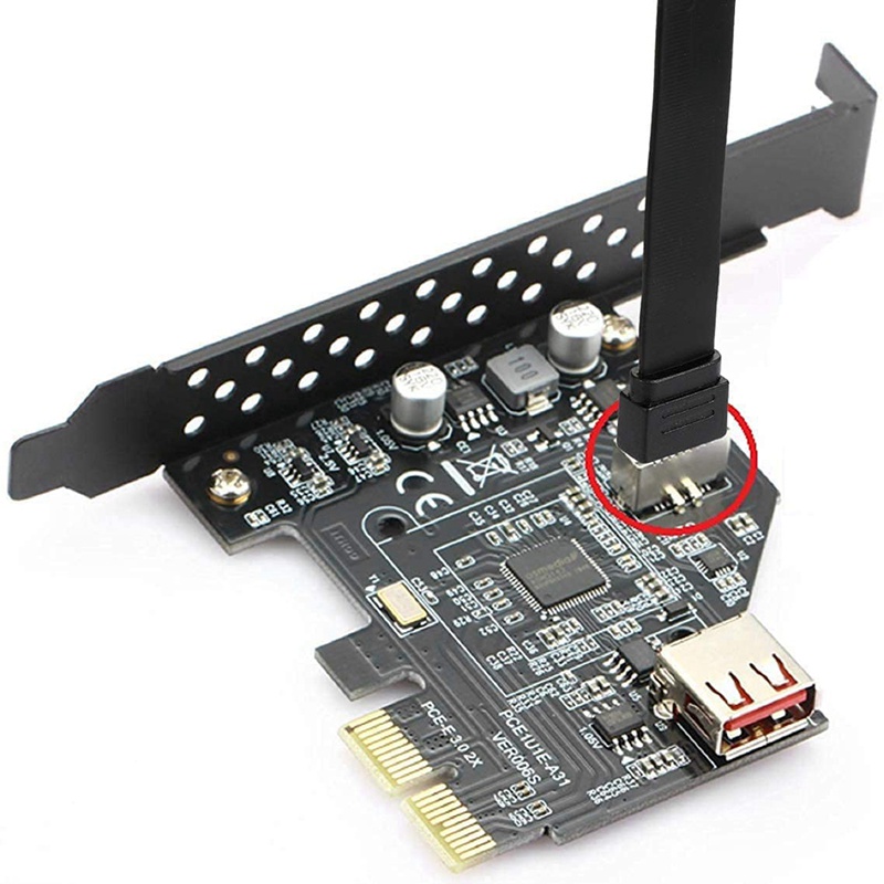 Dây cáp mở rộng chuyển đổi USB 3.1 Type E sang Type C 2  2 vít  cao cấp
