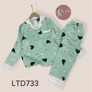 Pyjama - Bộ Ngủ Pizama Lụa Mango Dài Tay