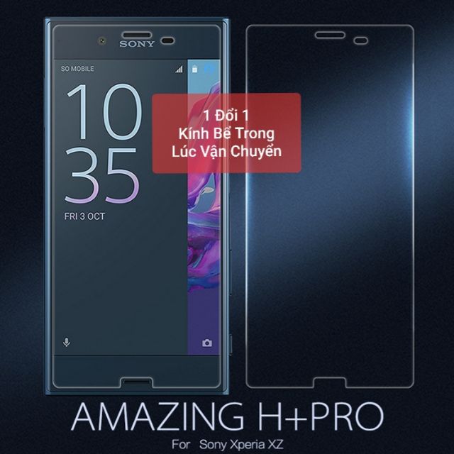 Cường lực Sony XZ phụ kiện đầy đủ