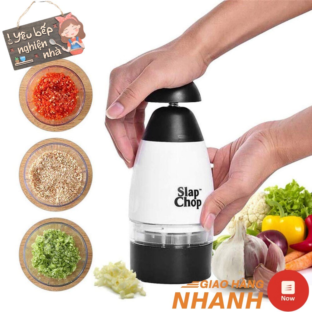 Dụng Cụ Xay Thực Phẩm Slap Chop ☘ YÊU BẾP ☘ Dụng Cụ Băm Nhỏ Hành Tỏi Ớt Tiện Dụng