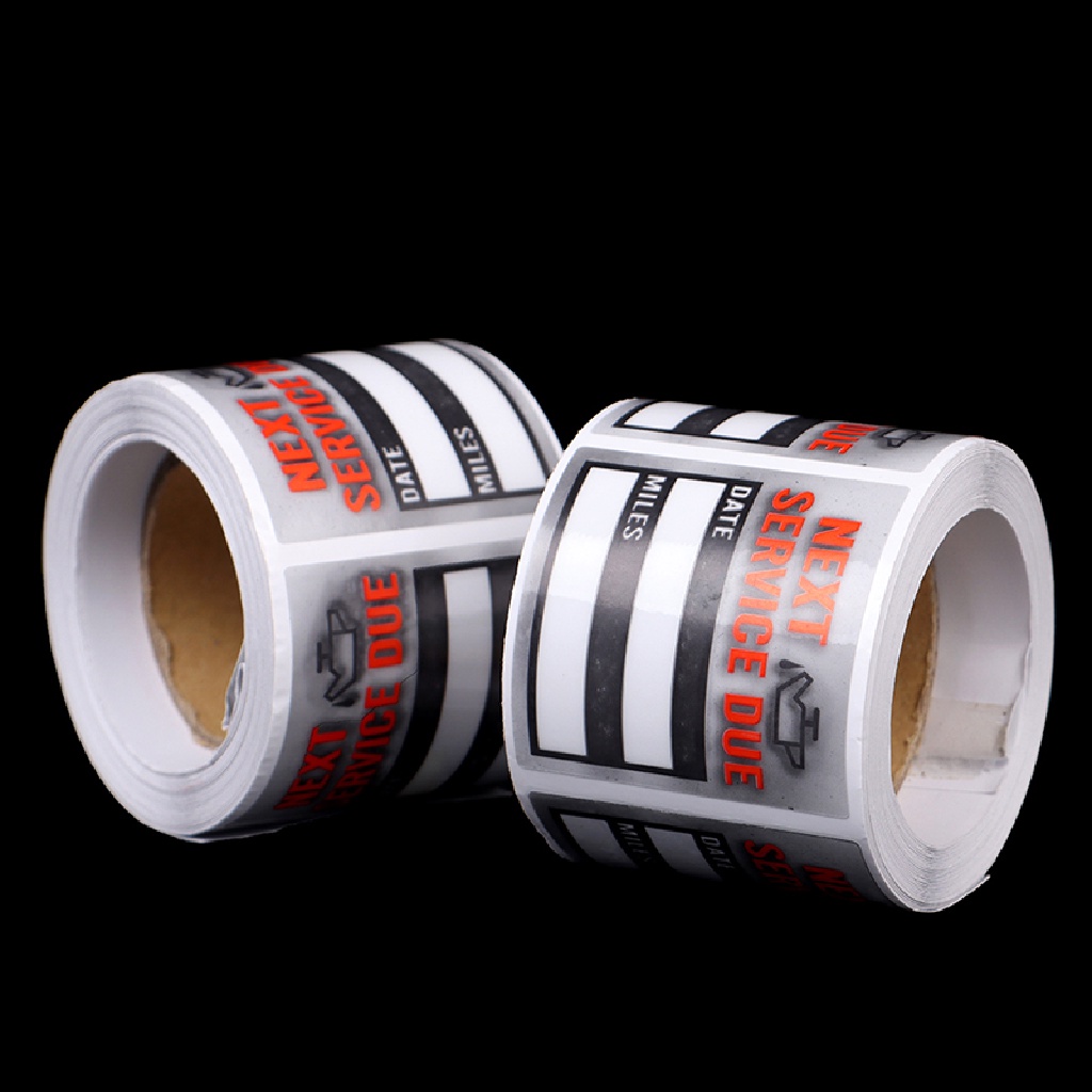 [TAT] 100pcs/roll Oil Change/Service Reminder Stickers Window Sticker  Car Sticker CVX