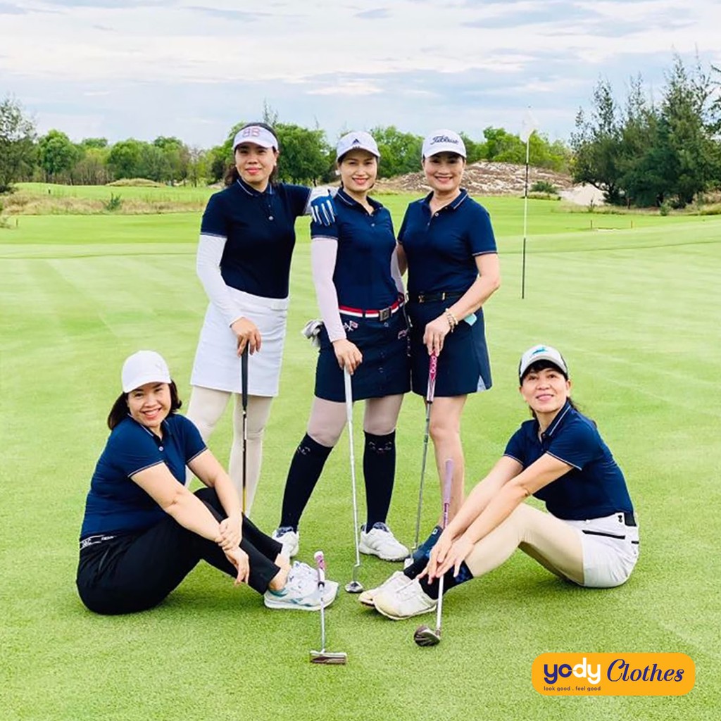 Áo phông polo nữ trơn YODY tay ngắn chất vải cotton dày dặn thấm hút tốt APN3010 | BigBuy360 - bigbuy360.vn