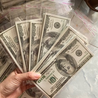 Bịch 10 Bao Lì Xì Hình Tờ 100 Đô La Mỹ