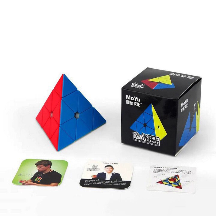 Rubik Tam Giác Nam Châm Pyraminx - Rubik Kim Tự Tháp Nam Châm Hãng Mod Xoay Trơn, Cực Mượt, Bẻ Góc Tốt