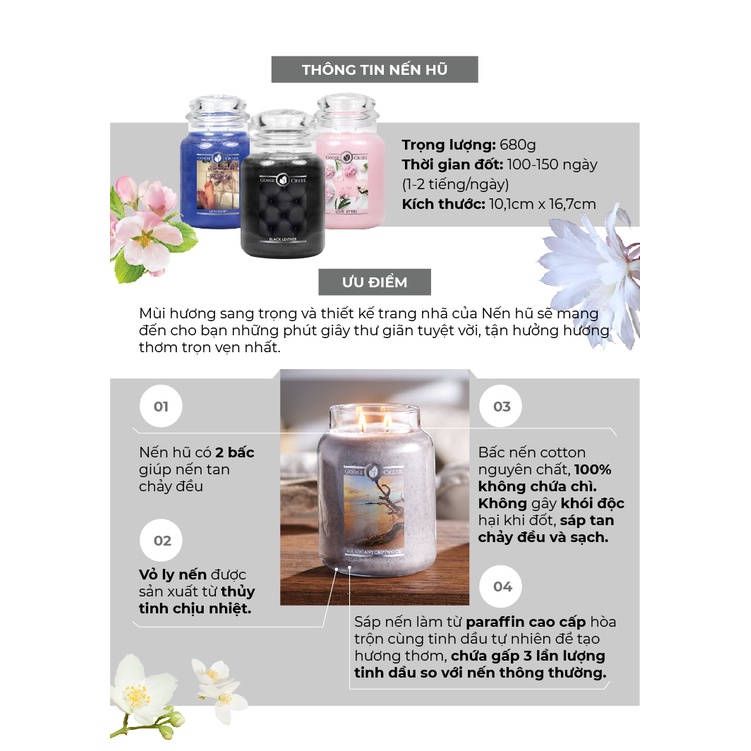 Nến hũ Goose Creek từ Yankee Candle - 680g - BST Nhiều mùi hương