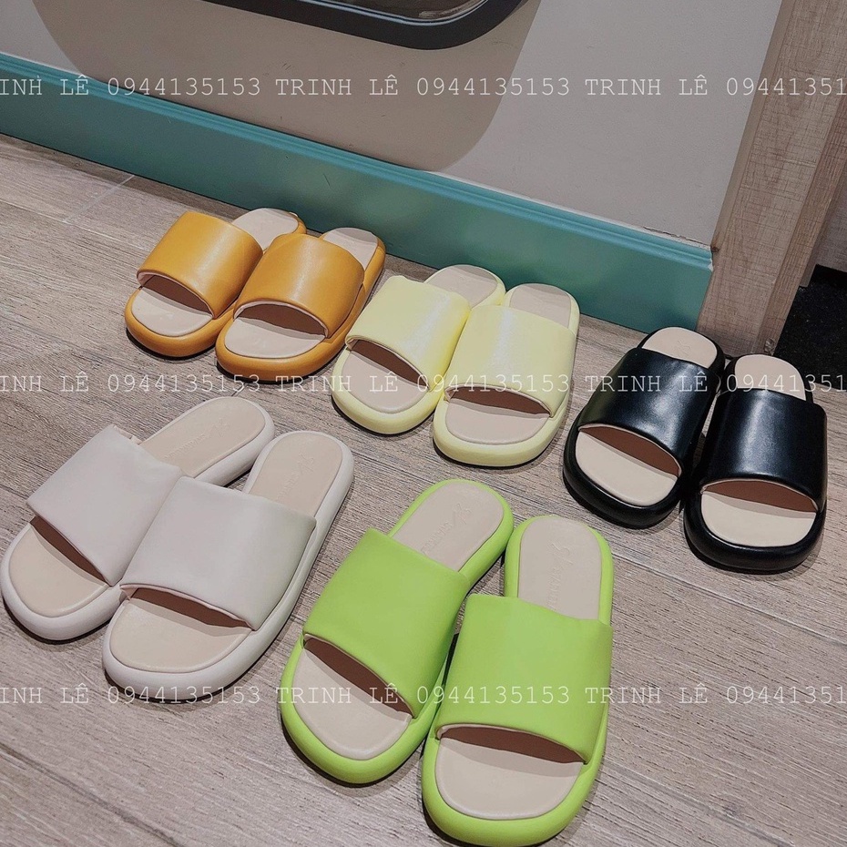 Dép Quai Ngang Nữ Quai Mềm Cao 2cm Thời Trang Hot Trend Phối Nhiều Màu TRINH LÊ SHOP GIÀY DÉP HT95