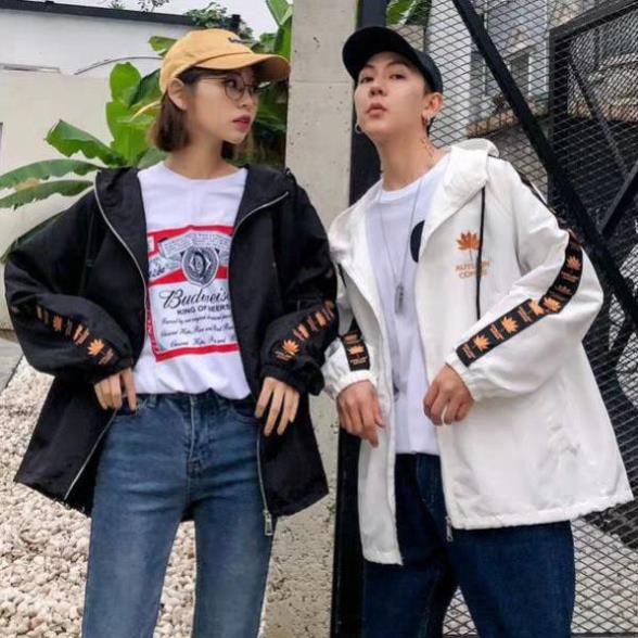 Áo khoác dù nam nữ có mũ, áo khoác dù họa tiết lưng Cờ Canada - | BigBuy360 - bigbuy360.vn