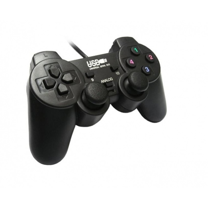 Tay cầm Game có Analog hỗ trợ rung GamePad PC USB - có gạt