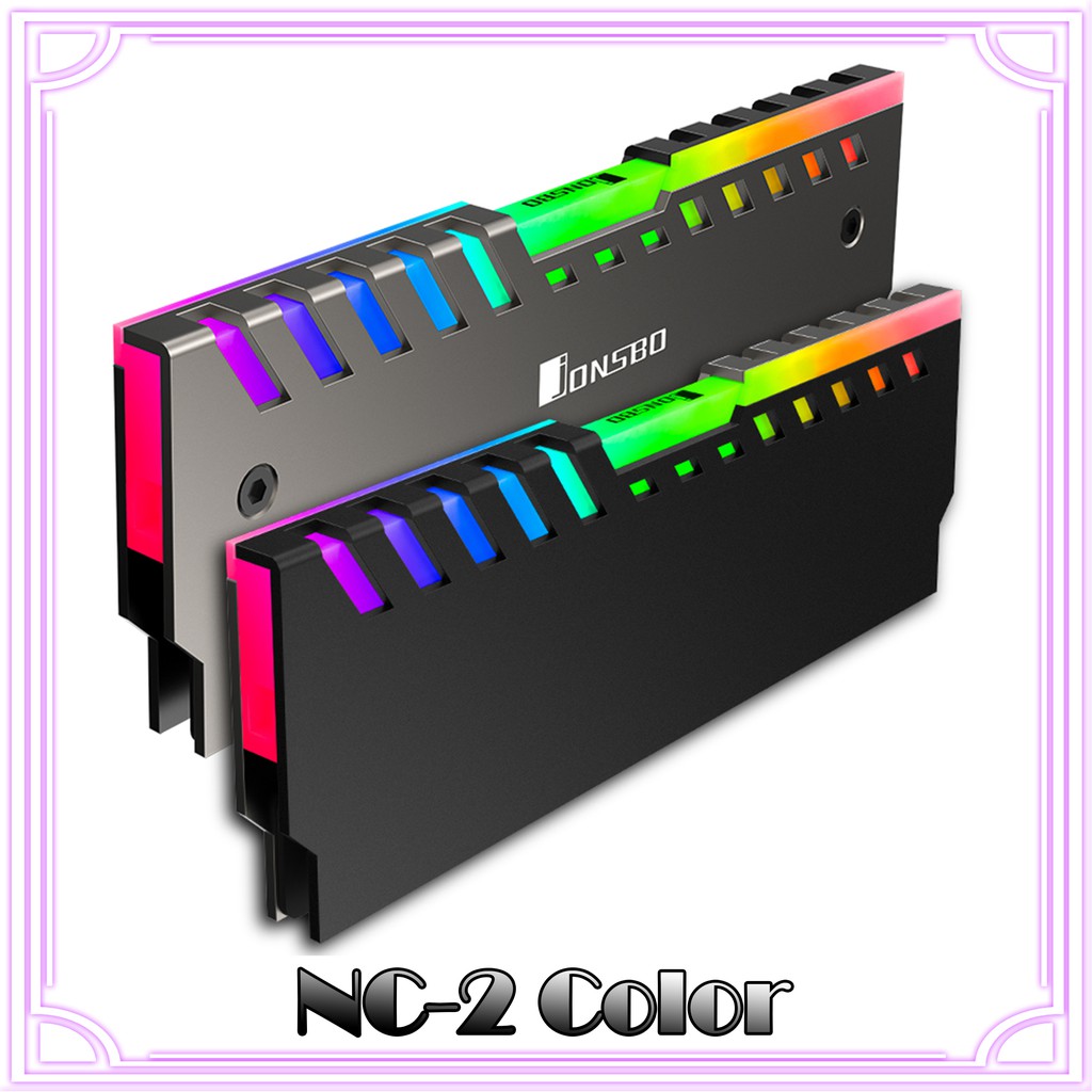 Set 2 Bộ Tản Nhiệt Ram Nc-2 Rgb Tự Động Thay Đổi Màu Sắc Cho Pc Ddr2 Ddr3 Ddr4 Ddr5 Ddr6 | BigBuy360 - bigbuy360.vn