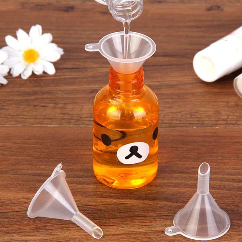 Phễu Chiết Dầu / Nước Hoa Mini Bằng Nhựa Tiện Dụng Cho Phòng Thí Nghiệm / Nhà Bếp / Phòng Thí Nghiệm