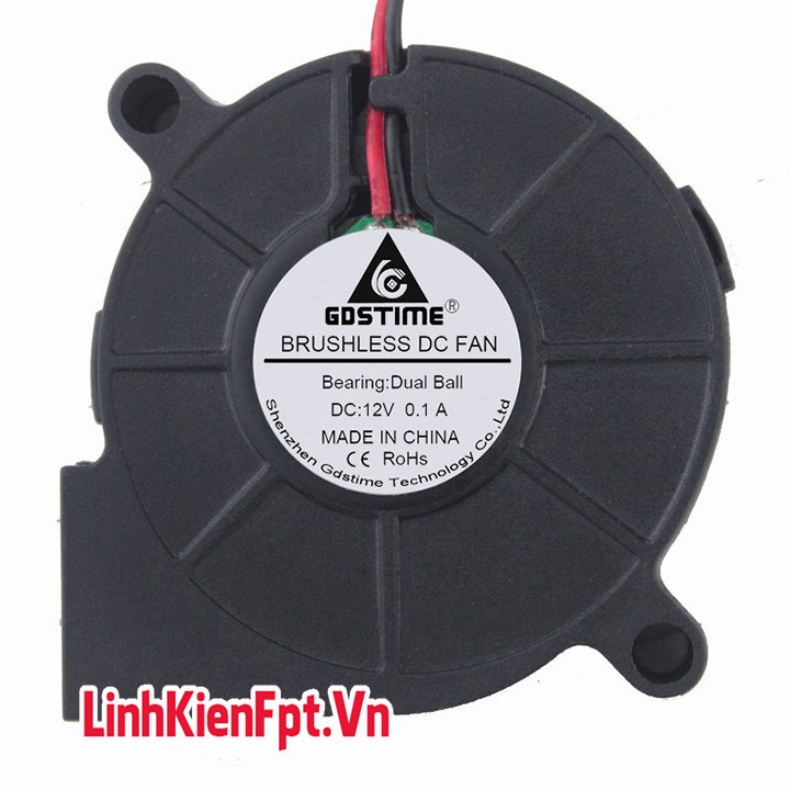 Quạt Tản Nhiệt 12V Ly Tâm , Quạt Sên Siêu Yên Tĩnh