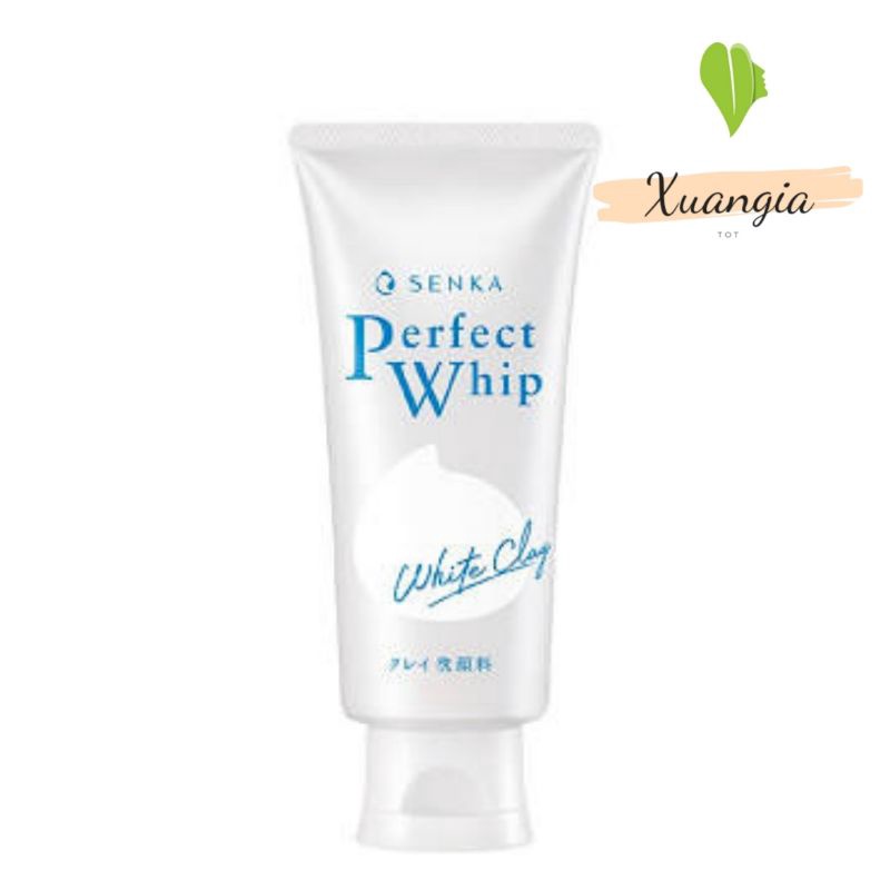 Sữa Rửa Mặt Tạo Bọt Chiết Xuất Đất Sét Trắng Senka Perfect White Clay 120g Của Nhật Bản