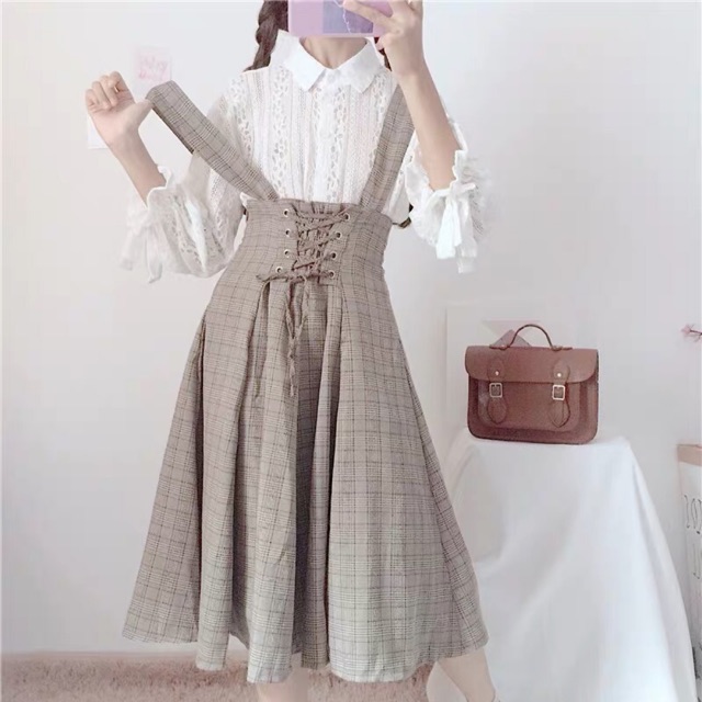 (ORDER TAOBAO) ÁO SƠMI CÁCH ĐIỆU VÀ CHÂN VÁY TÁCH RỜI VÀ THEO SET ( có ảnh thật ở cuối )