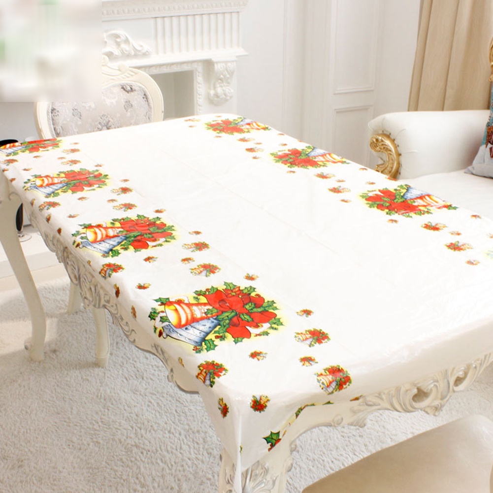 Khăn Trải Bàn PVC 110 * 180cm Chủ Đề Giáng Sinh