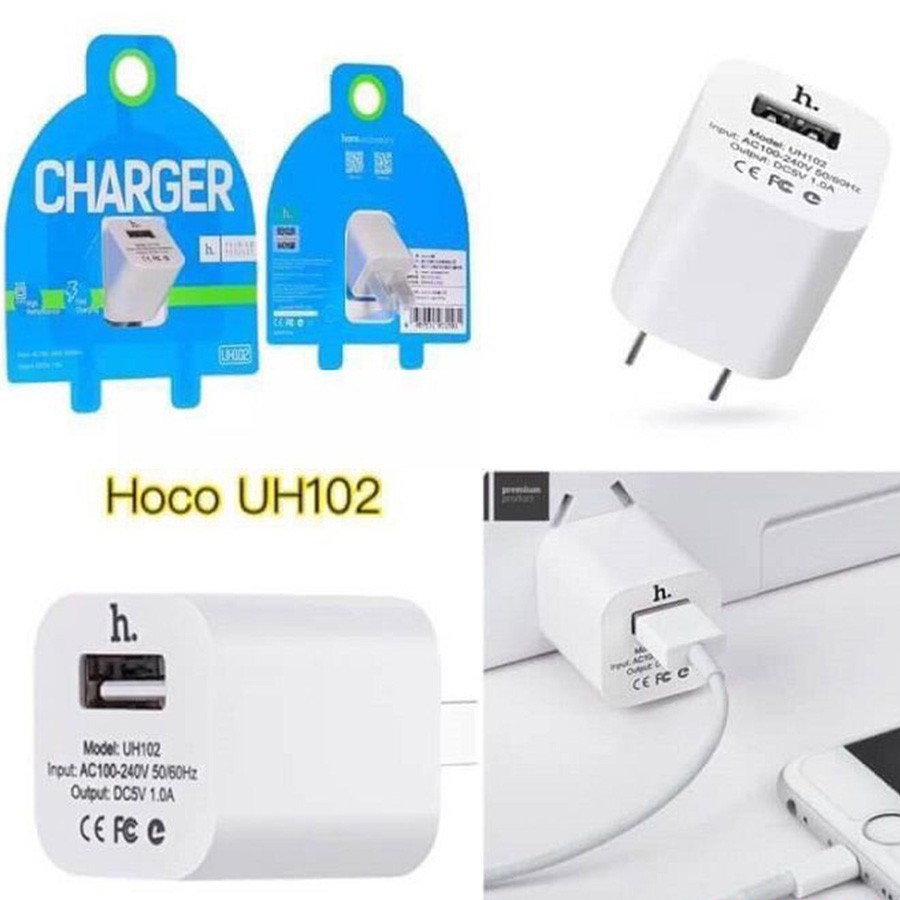 [Free ship] Củ sạc Hoco UH102 5V/1A - BH Chính Hãng 12 Tháng