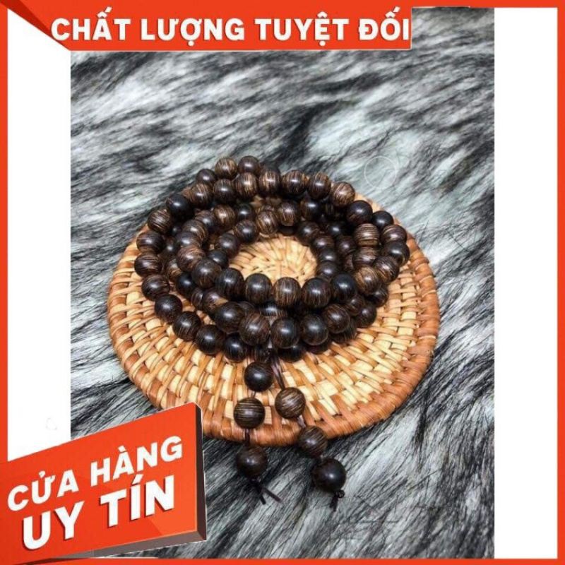 Vòng tay Trầm hương chuỗi 108 hạt trầm 100% tự nhiên cao cấp