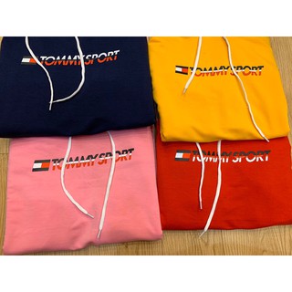 Áo hoodie nữ basic có nón Tommy vnxk
