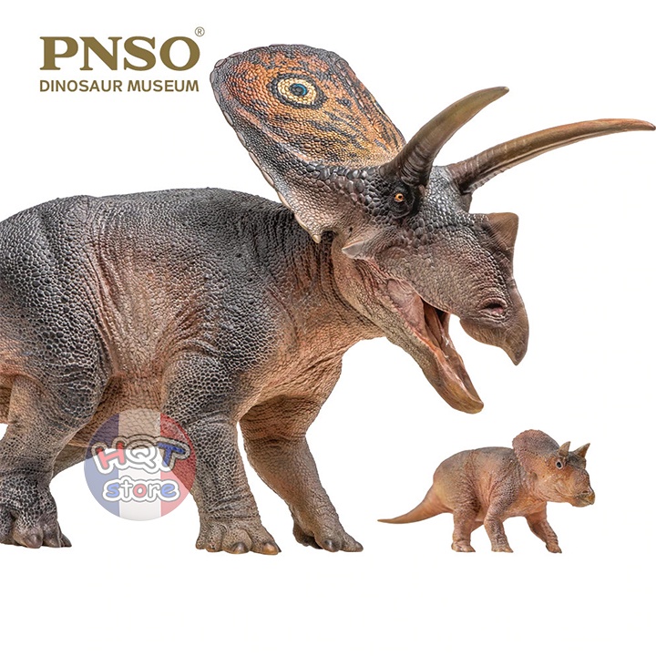 Mô hình Khủng Long Torosaurus Aubrey and Dabei PNSO tỉ lệ 1/35 chính hãng