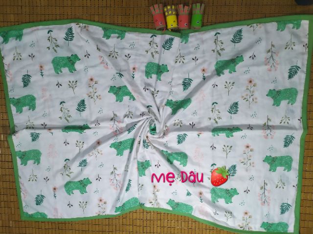 Chăn xô 4 lớp, 6 lớp vải xô Nhật đáng yêu cho bé yêu