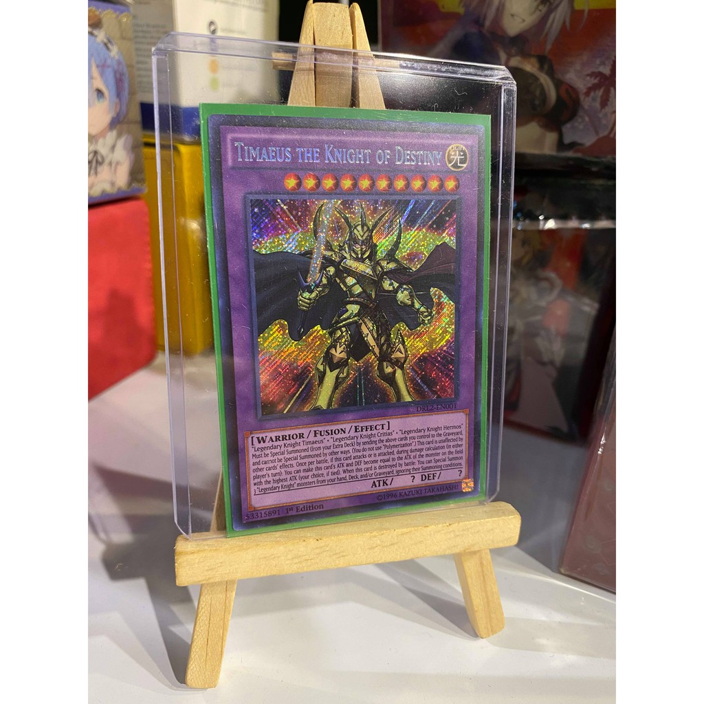 Lá bài thẻ bài Yugioh Timaeus the Knight of Destiny – Secret Rare - Tặng bọc bài nhựa bảo quản