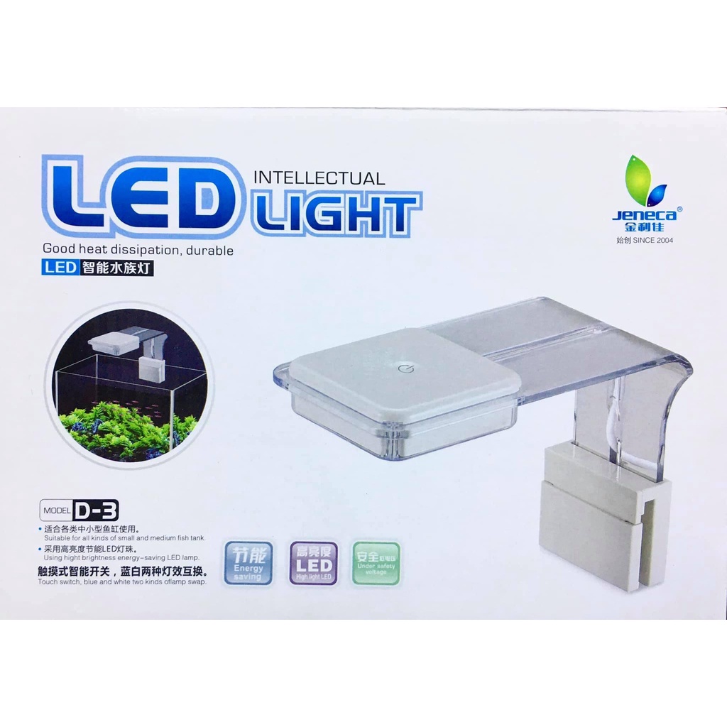 JENECA D-3 Đèn Led Kẹp Jeneca Siêu Sáng 3 Chế Độ Cho Hồ Cá Tép, Thuỷ Sinh